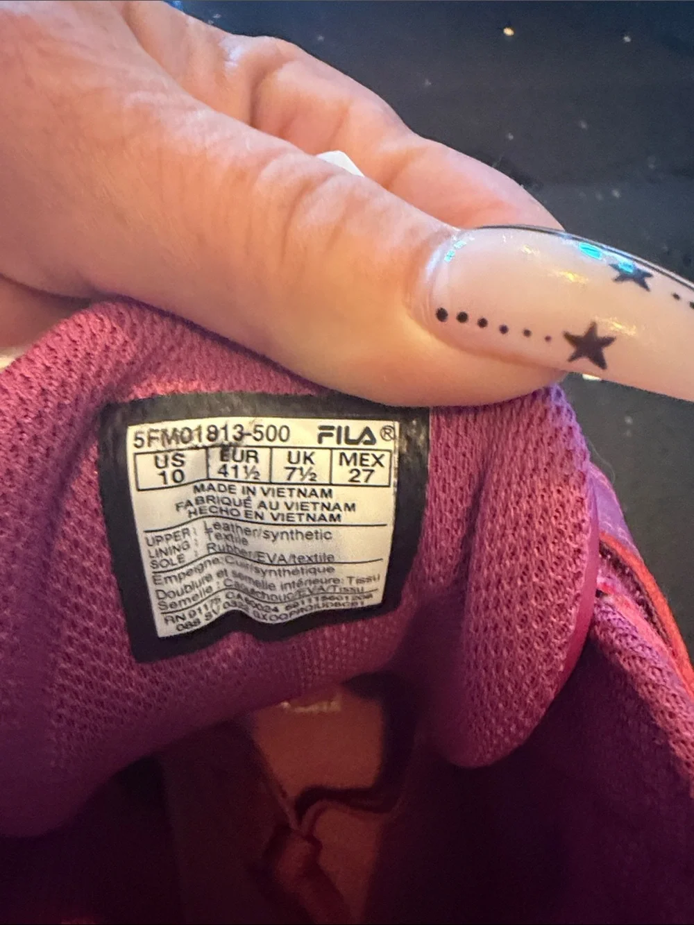 Women’s High-Top f-14 Fuscia vintage fila
